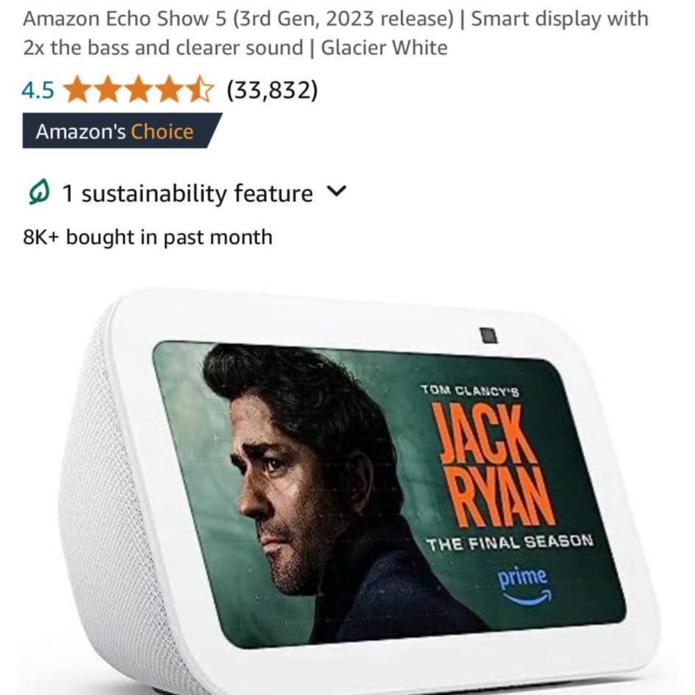 NWT Amazon echo show